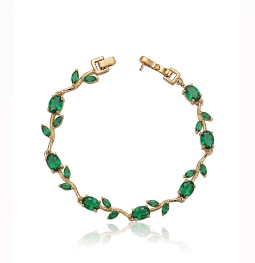 Exclusive Silver Gold Tulip chain Bracelet